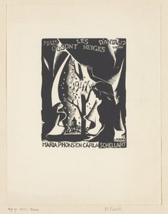 Auguri di Capodanno per il 1947 da Carla, Mária e Phons Schellart