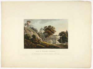Arco di Settimo Severo, quarta lastra dalle rovine di Roma da M. Dubourg