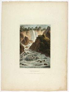 Cascata di Terni, tavola quattordici dalle Rovine di Roma da M. Dubourg