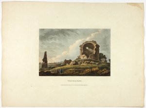 Tempio della Speranza, tavola ventiquattro delle Rovine di Roma da M. Dubourg