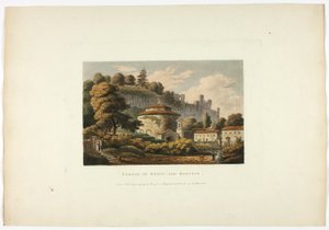Tempio di Remo e Romolo, lastra sedici delle Rovine di Roma da M. Dubourg