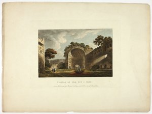 Tempio del Sole e della Luna, seconda lastra da Rovine di Roma da M. Dubourg