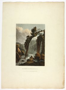 La Grande Cascatella di Tivoli, tredicesima tavola dalle Rovine di Roma da M. Dubourg
