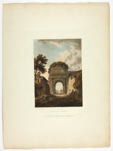 Arco di Tito, lastra dieci dalle Rovine di Roma da M. Dubourg