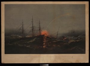 La Fregata Americana Sabine, che Salva un Battaglione di Marines Americani dal Trasporto Governor. Il 2 novembre 1861 al largo della costa della Carolina del Sud da M. F. H. De & Parsons Charles Haas