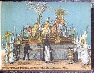 Processione durante la Settimana Santa a Siviglia