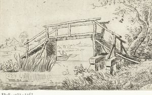 Paesaggio con ponticello da M. Massé