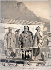Pescivendoli, Victoria Street, Hong Kong, Cina