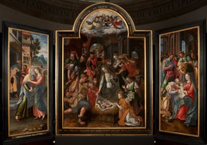 Adorazione dei Magi, Trittico, Pannello centrale, dettaglio