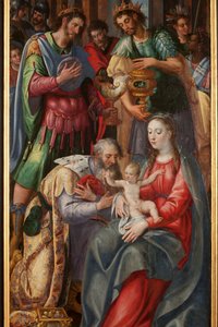 Adorazione dei Magi, trittico, pannello destro (dettaglio)
