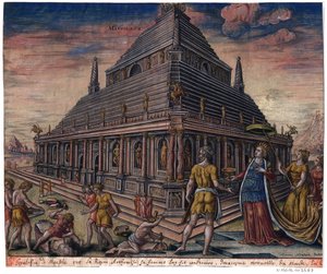 Il Mausoleo di Alicarnasso (dalla serie "Le Otto Meraviglie del Mondo") da Maarten van (after) Heemskerck