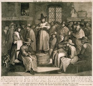 La riunione dei Quaccheri da Maarten van (after) Heemskerck