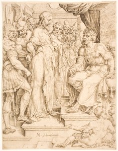 Cristo davanti a Erode da Maarten van Heemskerck