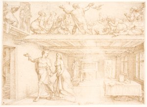Discesa dello Spirito Santo a Pentecoste da Maarten van Heemskerck