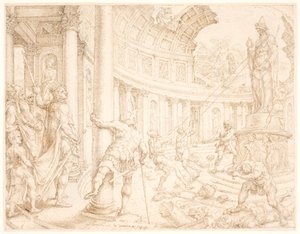 Giosia ordina che le statue di Astarte, Kemosh e Milkom siano abbattute e scolpite da Maarten van Heemskerck