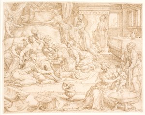 Tamar dà alla luce Fares e Zara da Maarten van Heemskerck