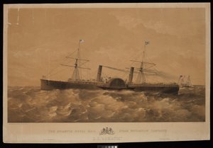 Il piroscafo S.S. Adriatic della Atlantic Royal Mail Steam Navigation Company, c.1856