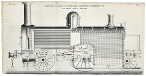 Locomotiva Express di Londra e del Nord Ovest, piastra 138 da Mackay & Kirkwood