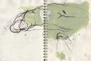 Sketchbook 19, 2024 (tempera, inchiostro, matita su carta) da Madgalena Morey