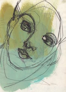 Sketchbook 20, 2024 (tempera, inchiostro, carboncino su carta) da Madgalena Morey