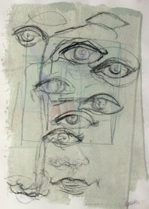 Sketchbook 41, 2025 (tempera, carboncino su carta) da Madgalena Morey