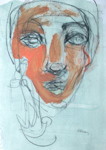 Sketchbook 47, 2025 (tempera, carboncino su carta) da Madgalena Morey