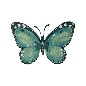 Elegante farfalla color verde acqua da Madison Phipps