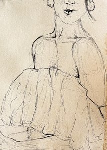 Schizzo di una figura pensierosa da Madison Phipps