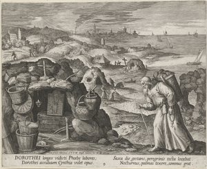 San Doroteo di Gaza come eremita, 1600 da Maerten Vos de