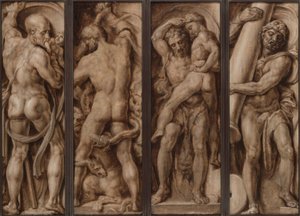 Saturno che divora un bambino; Ercole che uccide l
