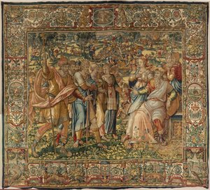 Storia di Gedeone, fine XVI secolo (seta e lana)