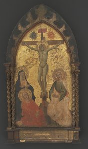Cristo sulla croce pianto dalla Vergine Maria e dai santi Maria Maddalena e Giovanni da Maestro Francesco