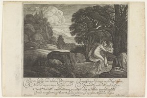 Salmacis e Ermafrodito da Magdalena van de Passe