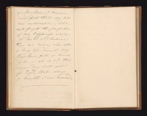 Estratto del manoscritto dal racconto della campagna di Waterloo di Lady De Lancey da Magdalene Hall De Lancey