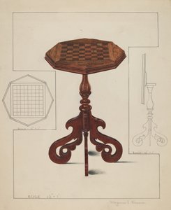 Tavolo a scacchiera, c. 1936