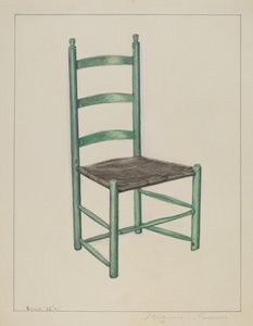 Sedia a schienale a scala - chiamata sedia traballante da Magnus S. Fossum
