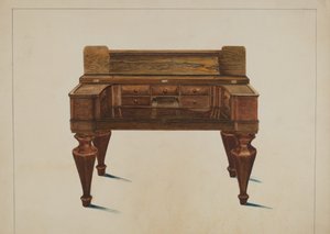 Melodeon convertito in scrivania, c. 1937 da Magnus S. Fossum