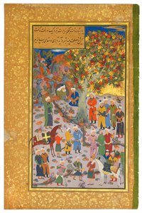 Visita a un Derviscio, 1560-61 da Mahmud Muzahhib