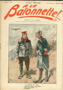 Copertina di La Baionnette, satirico a colori da Henri Maigrot