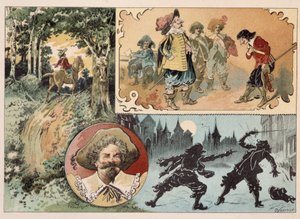 Cyrano de Bergerac, illustrazione del romanzo di Cyrano de Bergerac: "L