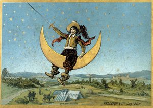 Illustrazione di Cyrano de Bergerac nel suo romanzo "L