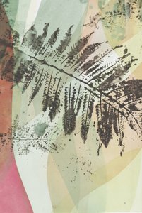 Foglia di felce botanica astratta