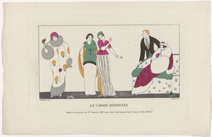 Journal des Dames et des Modes, 1 gennaio 1913: La Scelta difficile