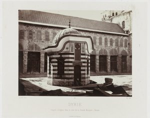 Veduta della cupola ottagonale nel cortile della Grande Moschea di Damasco (Architettura antica: Egitto, Grecia, Asia Minore) da Maison Bonfils