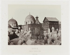 Gezicht op een begraafplaats in Damascus (Syrie/Groupes de Tombeaux - Damas)