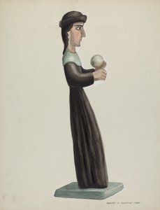 Santo scolpito e dipinto - Santa Rita, 1935-1942