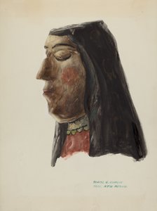 Testa di Guadalupe, c. 1938 da Majel G. Claflin
