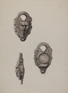 Serratura di ferro, c. 1937 da Majel G. Claflin