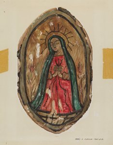 Retablo - Santa Maria, c. 1939 da Majel G. Claflin