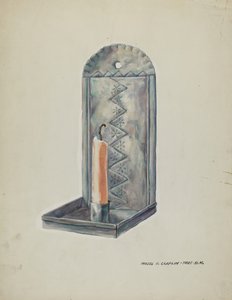 Applique di latta, 1935-1942 da Majel G. Claflin